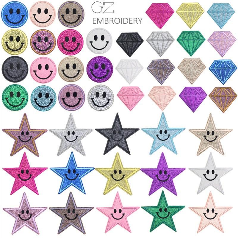闪粉全套钻石笑脸星星