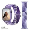 Adequado para Pulseiras Apple Watch 8/9/10/Ultra, Tira de Reposição Ajustável Trançada de Nylon Universal 11ª Geração