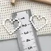 Accesorios de Joyería DIY de Aleación de Espina con Forma de Corazón Plateado de Xizang Transfronterizos Collares Hechos a Mano Pendientes Colgantes Llaveros Dijes