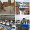 304 Capuz Não Motorizado Bola de Vento Ventilador de Telhado de Fábrica Exaustor Saída de Ar-Ventilação Pequeno