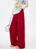 Pantalones Banana de Mujer con Pedrería Estrellada Otoño 2026 Nuevo Cintura Alta Adelgazantes Sueltos Pierna Recta Casual Pierna Ancha