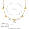 Joyería de acero inoxidable, un estilo europeo y americano nuevo y moderno, con un diseño delicado y de nicho con baño de oro de 18 quilates, en forma de un pequeño colgante de lágrima o redondo para mujer