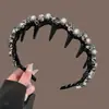 Diadema de Cristal y Perlas de Lujo Ligero con Dientes, Antideslizante, Accesorio para el Cabello de Corona Alta, Diadema para Uso Diario, Accesorio para el Cabello Estilo Nuevo 2026 para Mujeres