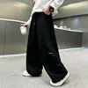 Pantalones de otoño para niño, estilo primavera y otoño, nueva colección 2026, pantalones deportivos de chándal para niños de talla grande, pantalones largos casuales, pantalones de pierna ancha para niño para otoño