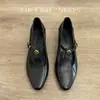 [en stock y entrega rápida] Zapatos Mary Jane con hebilla en T estilo retro de Chengdu para mujer, zapatos franceses de tacón grueso para primavera y otoño