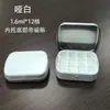Mini Paleta Caja de Lata Pintura de Acuarela Esmalte de Uñas Gel Caja Dispensadora Portátil para Exteriores Tapa abatible Caja Metálica para Caramelos