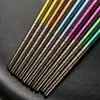 Palillos Cuadrados Medios de Cristal de Hielo de Titanio Puro de 23.5 cm, Palillos Portátiles para Estudiantes, Estuche Portátil de Viaje, Un Palillo por Persona, Antimoho, Antideslizantes