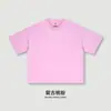 Verano 2026 Nueva Marca Americana de Moda Oversize Teñido en Cera Manga Corta Retro 285g Algodón Puro Lavado Camiseta para Hombre