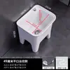 Pequena Bacia Cerâmica de Pé Alto para Lavar na Varanda, Bacia Doméstica de Chão para Mop Integrada para Lavar Mop e Pano de Limpeza no Banheiro