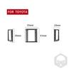 Pegatinas decorativas para salida de aire central de Toyota Super 4runner, fibra de carbono, accesorios para modificación interior de coche.