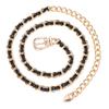 Cadena de Cintura Decorativa para Mujer Estilo Chanel Metal Desgaste Cadena para Pantalones de PU Popular en Internet Mismo Estilo Vestido con Cinturón de Hebilla para Mujer
