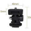 Cámara SLR Conectada a Monitor de Teléfono Móvil Visor de Ángulo Bajo Zapata Externa Soporte de Zapata Fría Clip para Teléfono Móvil Gimbal de Cabeza Plana