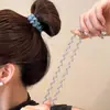 Gomas para el pelo de alambre de teléfono de colores dulces, Cuerdas para el pelo de color degradado para mujer, Bandas para el pelo sin costuras que no dañan el cabello, Accesorios para el pelo de alta gama