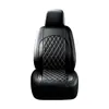 Fundas de asiento de coche de cuero PU con patrón de diamante de doble línea y patchwork de rayas verticales, superventas transfronterizas, aptas para vehículos de 5 plazas, son un éxito de ventas en Amazon
