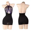 Lingerie Sexy Plus Size Medusa, Uniforme Sexy de Secretária, Vestido Bodycon Tentação Pura, Camisola Estilo Abstinência qqny