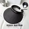 2024 Nuevo pasador de pelo sombrero de paja de ala grande protección solar verano ciclismo protección UV vacío sombrero de copa sombrero de sol protección solar sombrero de sol