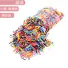Pacote de Elásticos de Borracha Coloridos Descartáveis para Adultos e Crianças prenderem o Cabelo com Puxão Forte e Elásticos Espessos Contínuos para Cabelo e Acessórios de Cabeça