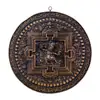 Pintura Decorativa Escultura em Cobre de Aldeia de Xizang Relevo Estilo Étnico Decoração de Interior de Casa Sala de Estudo Ornamento