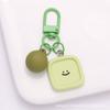 Llavero colgante de resina con forma de flor sonriente de amor para coche, accesorio para bolsa, con forma de bola de caramelo de colores