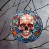 Apanhador de Sol de Acrílico de Halloween Aranha Abóbora Morcego Decoração de Jardim Pingente Atacado em Estoque