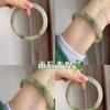 Pulsera de jade de imitación de vidrio con cascabel grueso, estilo antiguo, barra redonda, hermosa pulsera, joyería diaria que combina con todo, pequeña pulsera roja recomendada por libro