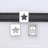 8mm Chrome Hollow Letters Zinc Alloy Oco DIY Keychain Pulseira Pulseira Jóias Acessórios Letter Wear