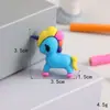 Capinha de Caneta de Borracha Macia de PVC Desenho Animado Criativo Unicórnio Acessórios para Caneta Gel Lápis Boneco Gashapon Estoque Pronto