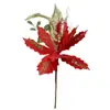 Nueva Flor de Navidad Brillante de 26 cm Decoraciones Navideñas Fiesta Hogar Accesorios de Rama Flores Navideñas Artificiales Flores Falsas