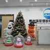 Nuevo Inflable Navideño de Moda: Papá Noel, Muñeco de Nieve, Árbol de Navidad con Luces, Globos para Jardín, Bolas Decorativas Festivas de Navidad