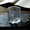 Copo de Whisky Estilo Japonês Doméstico Nicho Design de Rocha Copo de Cerveja Vidro Esculpido Fosco Taça de Vinho Vintage