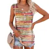 Chaleco de Amazon Transfronterizo Europeo y Americano Estilo Nuevo Primavera y Verano 2026 Sin Mangas Estampado Digital Retro 4 Colores para Mujer