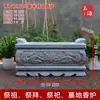 Un Par de Jarrones de Piedra Hechos de Mármol Blanco Natural, Piedra Dali y Piedra Azul para Arreglos Florales, Ofrendas Sacrificiales y Sitios de Sepultura; Esculturas de León de Piedra Estilo Chino