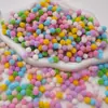 Poliéster Color Alta Elasticidad Pompon Bola de Felpa Pequeña Niños de Jardín de Infancia DIY Decoración Hecha a Mano Material Accesorios Pompon Pequeño