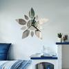 Fábrica por atacado cross-border tridimensional acrílico espelho relógio de parede casa sala de estar adesivos de parede relógio pintura decorativa criativa