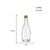 Atacado do Fabricante Garrafas Pequenas de Vidro Branco de Cristal de Alta Qualidade Impressas com UV para Licor, Garrafas Pequenas Transparentes para Licor, Garrafas Vazias, Garrafas Pequenas de Vinho de Frutas