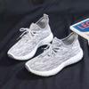 Nova Coleção Primavera 2025 Estilo Casal Comércio Exterior Sapatos de Coco Esportivos Modernos Masculinos e Femininos Solado Macio Aumento de Altura Sapatos Casuais Sapatos de Tecido