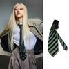 Corbata a Rayas Estilo Rosa Versión Coreana Nueva Retro Vintage Hecha a Mano Casual Versátil Bufanda para Mujer