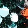 2021 Nova Árvore de Natal dobrável criativa m madder cor azul pavão filme enfeites de decoração para casa