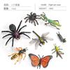 Simulación sólida Araña Naruto ciempiés modelo de insecto juguete para niños mariposa abeja animal decoración bandeja de arena