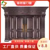 Porta de cobre porta de villa cobre real cobre puro porta dupla porta de segurança porta de entrada rural retrô chinesa fábrica