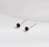 Pendientes Mini de Circonita de Plata de Ley S925, Estilo Coreano Simple con Pedrería Redonda, Pendientes Versátiles Frescos de Nicho para Mujer