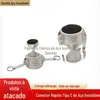 Conector rápido de aço inoxidável 304 tipo encaixe 1 polegada tipo C mangueira de arame de aço para bomba d'água tubo de couro tubo de água tipo chave conexão flexível