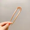 Elegante Pasador de Acrílico en Forma de U para Mujer, Estilo de Alta Gama para Peinados de Moño, Nuevo Accesorio para el Cabello Estilo Chino