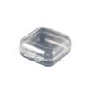 Caja de plástico de fábrica para tapones para los oídos mini PP caja cuadrada pequeña caja para guardar componentes de joyería anzuelos de pesca caja transparente de un solo compartimento con tapa