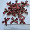 Laço de Fita Xadrez 1cm Fita Escocesa Laço Feito à Máquina para Roupas, Vestidos Infantis, Laço de Decoração para Meias