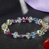 Nova Pulseira Borboleta Flash Design Nicho Estilo Coreano Ins Pulseira Feminina Distintiva Fresca Joias de Cristal de Imitação de Vidro