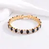 Europa y Estados Unidos pulsera de circón blanco de alta seguridad transfronteriza moda Joker ovalada pulsera de diamantes completos fabricantes de joyería al por mayor