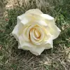 Nova decoração de casamento com flor de rosa de ângulo pequeno para curling, fundo, fileira de flores de simulação, guia de estrada, adereços de foto, Flor
