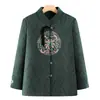 Casaco Fino de Outono para Mulheres de Meia-Idade e Idosas, Blusa de Primavera e Outono para Avós, Roupa Chinesa Tradicional para Senhoras de 70-80 Anos