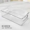 Caixa Organizadora de Mesa Transparente Gaveta Organizadora Prateleira de Armazenamento Acrílico Papelaria Dormitório Cesta de Armazenamento para Diversos Prateleira de Armazenamento